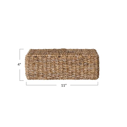 Hello Honey® Hand-Woven Seagrass Tissue Box Cover